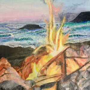 Inferno Flame Along Fire Island