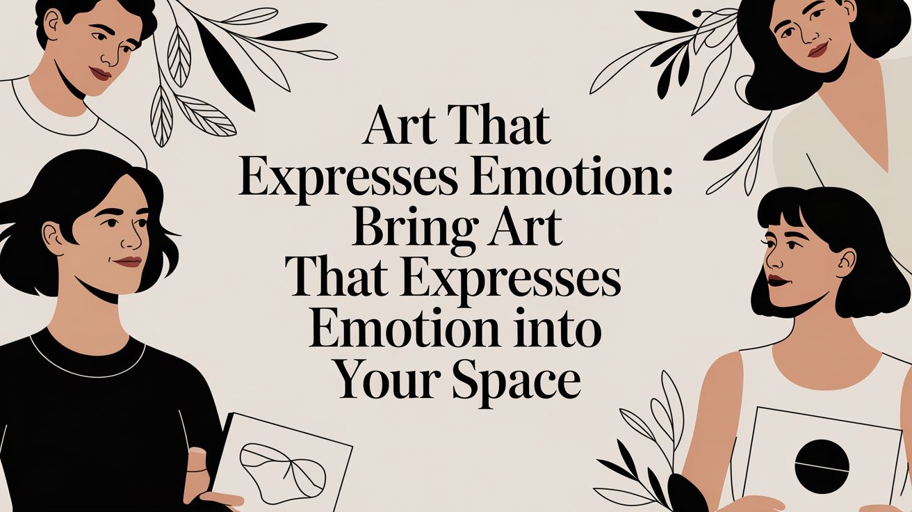 Art That Expresses Emotion: Bring art that expresses emotion into your space