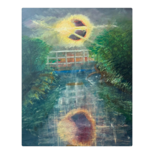 Acrylic Print with Glass and Keyhole