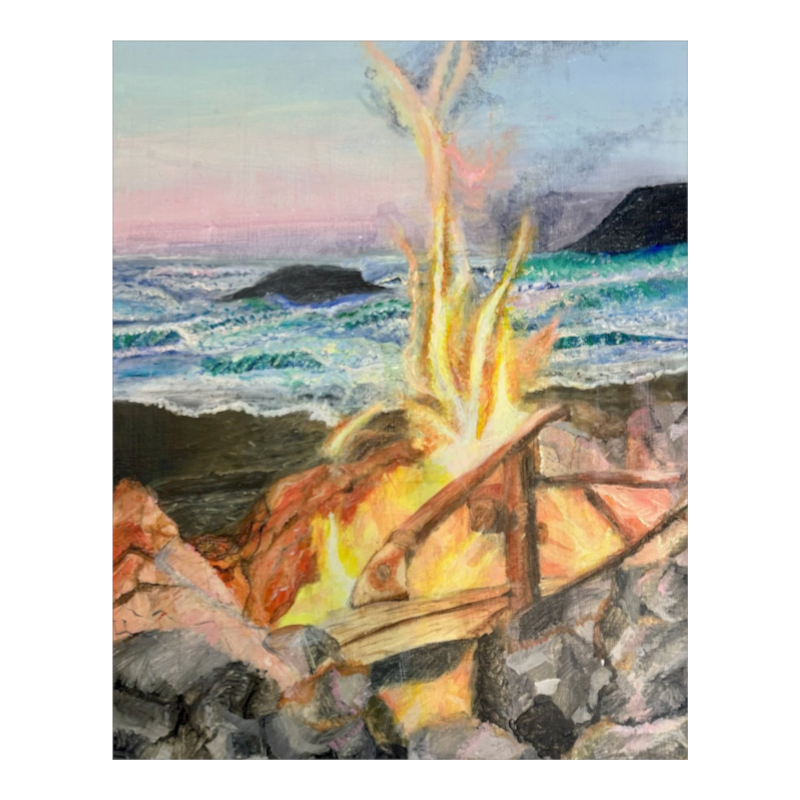 Inferno Flame Along Fire Island Prints