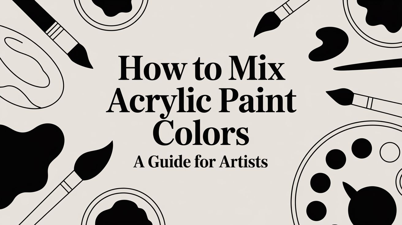 How to Mix Acrylic Paint Colors A Guide for Artists