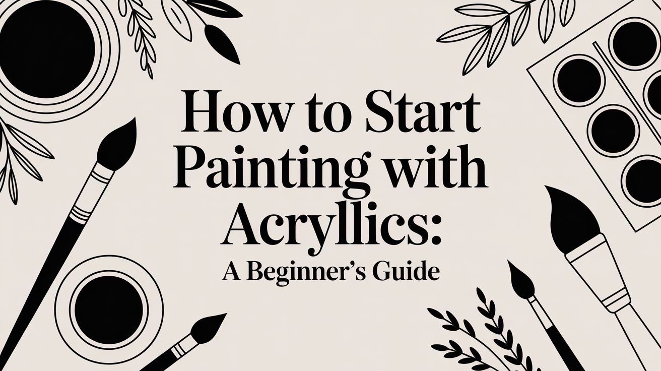 How to Start Painting with Acrylics: A Beginner’s Guide