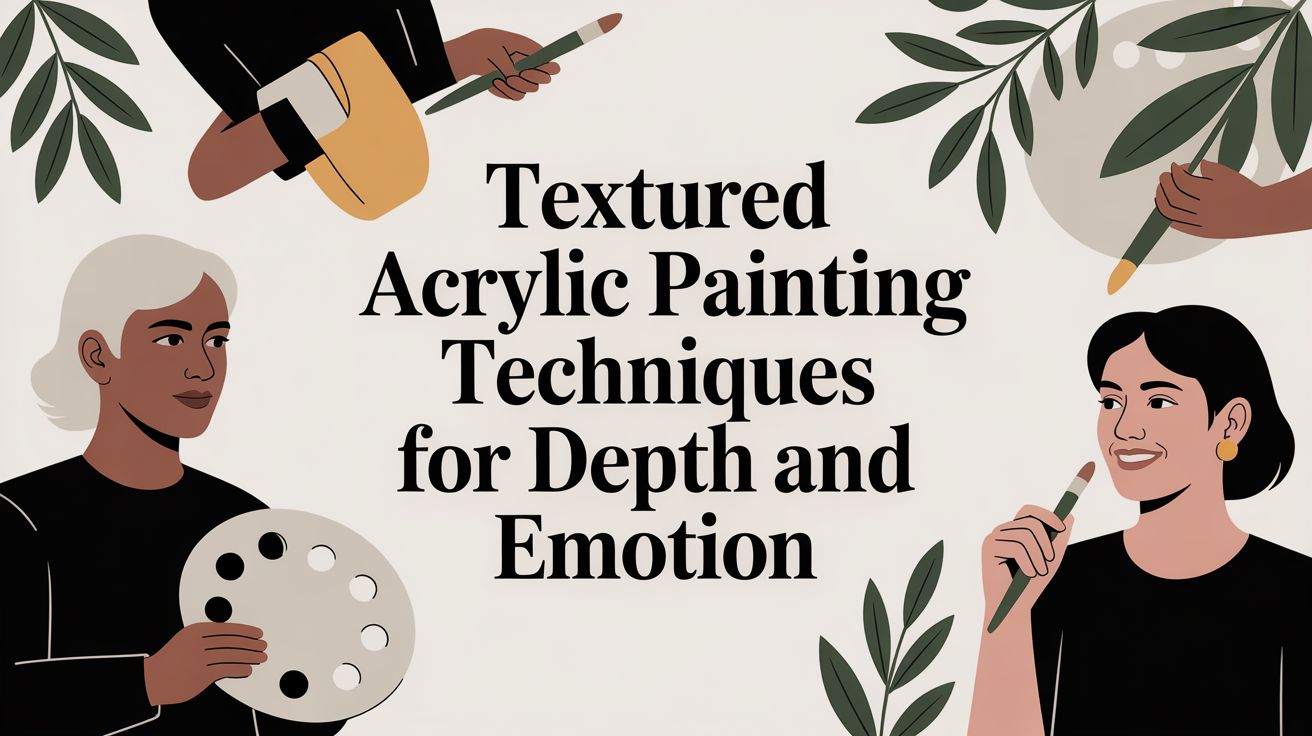 Textured Acrylic Painting Techniques for Depth and Emotion